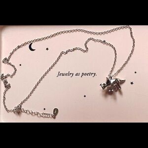 Sterling Silver Triceratops Necklace